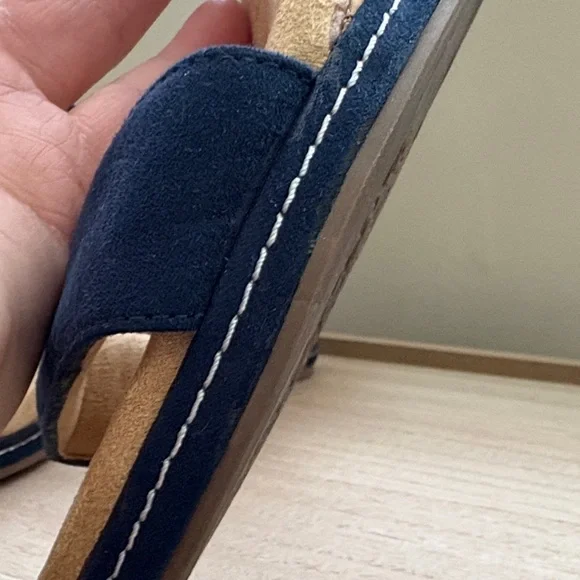 Blue Wedge Sandals💥Like New💥 - Picture 3 of 5